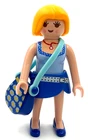 Playmobil Woman Blond Snap Skirt & Blue Purse City Life Modern Figure H35 Used. Price: $5.85.
