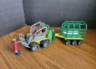 Playmobil 5236 Dinosaur Transport Vehicle Bobcat With Trailer Cage Figures Read Used. Price: $10.00.