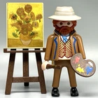 Playmobil Van Gogh Sunflowers Painting Artist Painter Male Adult Figure New Rare. Price: $27.70.