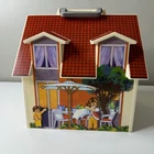 Playmobil Take Along Modern Doll House 2005 Kitchen Livingroom Dogs Bathroom Used. Price: $34.95.