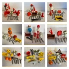 Playmobil Texaco Jack Mechanic Tools Oilcan Funnel Jerrycan Toolbox Men Rare Used. Price: $11.00.