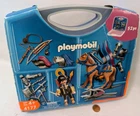 Playmobil 4177.KNIGHT Carrying Case, SET.2007.HORSE.WEAPONS.ARMOR.SWORDS.SHIELD+ Used. Price: $19.90.