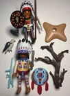 Playmobil 9899 Native American Camp & 70062 Indian Chief 6271 Set Western Lot Used. Price: $30.00.
