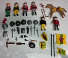 Vintage Playmobil 3887 Incomplete, No Siege Tower X6 Soldiers W/ Armor & Weapons Used. Price: $25.00.