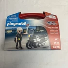 Playmobil Police Carry Case Toy Figure With Motorcycle And Accessories New. Price: $14.49.