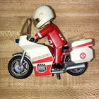 2005 Playmobil Ambulance Paramedic Motorcycle 4224 Missing Rear Antenna Used. Price: $7.00.