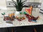Three Playmobil Pirate Sets: Ship 70641 Fort 70979 Island #? Used. Price: $110.00.