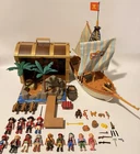 Vintage Playmobil Pirate Schooner With Treasure Chest #5737 Figures & Animals Used. Price: $166.45.