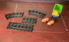 Vintage Playmobil 123 6910 Train Playset Parts Pigs, Tracks Used. Price: $16.00.