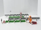 Playmobil 3257 Road Barriers Set Highway Guardrails Construction Worker Tools Used. Price: $64.95.