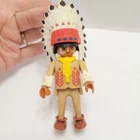 Playmobil # 3395 Native American Indian Chief Vintage 1974 Geobra Used. Price: $8.50.