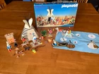VTG.1988 Playmobil 3733 Indian Camp Western Teepee Native American Used. Price: $50.96.