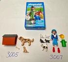 Playmobil 3005 Doghouse, 3007 Milkmaid, & 6411 Animal Clinic - Read Description! Used. Price: $34.95.
