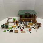 Vintage Playmobil Oambati Station Safari Lot With Accessories 6936 Used. Price: $49.00.
