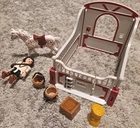 Playmobil 5107 Dusty Corral Horse Pony Pen, Stable Rider Bucket Hay Farm Lot Used. Price: $9.00.
