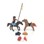 Playmobil Lot Native American Figure With Horses & Extra Feather Parts Vintage Used. Price: $13.33.