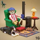 Playmobil Room-living-grandpa-stove Fireplace-sofa Victorian Mansion Used. Price: $32.19.