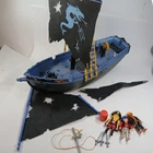 Vintage Playmobil Black Corsair Pirate Ship Boat Sails Figures Weapons 3860 5810 Used. Price: $99.99.