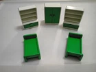 Playmobil 3417 Vintage Children's Bedroom Bookshelf Wardrobe Twin Beds Used. Price: $15.00.