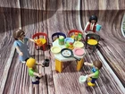 Playmobil Family Having Breakfast Chairs Food People Table Z3 Used. Price: $25.00.