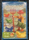 New Playmobil 7540 Game Player Farmer, Chickens Unopened. Price: $6.00.