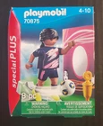 Playmobil Woman Soccer Player W/goal. Special Plus. Pcs. #70875. New. 2022. Price: $7.99.