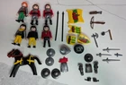 Vintage Playmobil 3887 Incomplete X6 Soldiers W/ Weapons & Armor No Siege Tower Used. Price: $25.00.