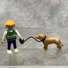 Playmobil Blond Little Boy Walking Dog Used. Price: $6.99.