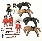 Vintage Playmobil Western Geobra 1974 Lot Native American Indians Cowboys Horses Used. Price: $29.99.