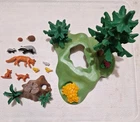 - Retired Playmobil 4204 Forest Animals W/cave Set Fox/badger Used. Price: $49.99.