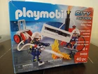 New / Open Complete Playmobil 9468 Firefighters With Water Pump. Price: $21.95.