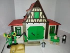 Vtg Playmobil 3716 Medival Farm Barn Green Flowers Hay Pump Wagon Wheel Fence + Used. Price: $60.00.