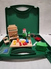 Playmobil Christmas Santa's Workshop #5987 Elf Toys W/ Nice Carrying Case Used. Price: $18.00.