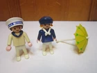 Playmobil 5402 Sailors W/ Umbrella 5300 Victorian Mansion Figures Boy Girl Used. Price: $21.99.