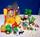 Playmobil 3909 Country Barn Farm Tractor Kids Animals Sunflowers + Extras Used. Price: $69.99.