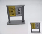 Playmobil (W126) Station - Vintage 4202 Double Sided Train Timetables Panel Occasion. Price: $8.99.