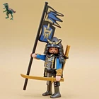 Playmobil Samurai Figure With Banner-asian Warrior-chinese-medieval Used. Price: $7.72.