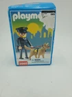 New Vintage 1997 Playmobil Policeman K9 Dog Figure Set #3985. Price: $14.99.