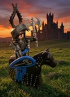 Playmobil 3315 Black Knight With Horse Medieval Roman Complete Used. Price: $12.99.