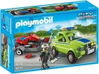 Playmobil 6111 Service Vehicle With Lawnmower - Rare Discontinued Set New. Price: $141.90.