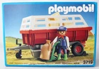 Vintage 1992 Playmobil 3719 Farmer With Red Hay Wagon Series New Sealed !. Price: $69.99.