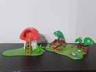 Playmobil Stage Lot Mushroom Forest Field Easter Rabbits Diorama Used. Price: $54.93.