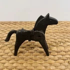 Vintage 1974 Lyra Geobra Playmobil 4" Solid Horse Figure Original Saddle Used. Price: $10.00.