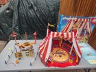 Vintage Playmobil Circus #4230, 4237,4236 99% Complete Used. Price: $135.00.