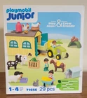 Playmobil Junior Farm Adventure 71656 Tractor Trailer Cow Horse Rooster Barn New. Price: $79.95.