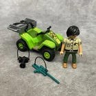 Playmobil Dino Explorer Figure,camera, Gun & 4-WHEELER Pull Back Go 9231 Parts Used. Price: $10.99.