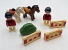 Vtg 1990S Playmobil 123 #6550 Equestrian Back Riding Figures Horses Used. Price: $9.49.