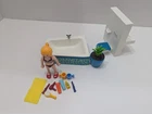 Playmobil 5577 Modern Bathroom Vanity Set With Figure And Accessories Used. Price: $27.00.