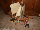 Vintage Ret 3050 Playmobil Viking Pirate Villain Sail Ship Boat Vessel Set Lot Used. Price: $219.95.