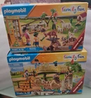 Playmobil Family Fun 71191 Petting Zoo / 71992 Lion Enclosure Lot New Box Wear. Price: $103.46.